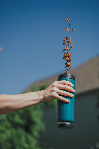 FLPSDE Dual Chamber Water Bottle with Snack Storage